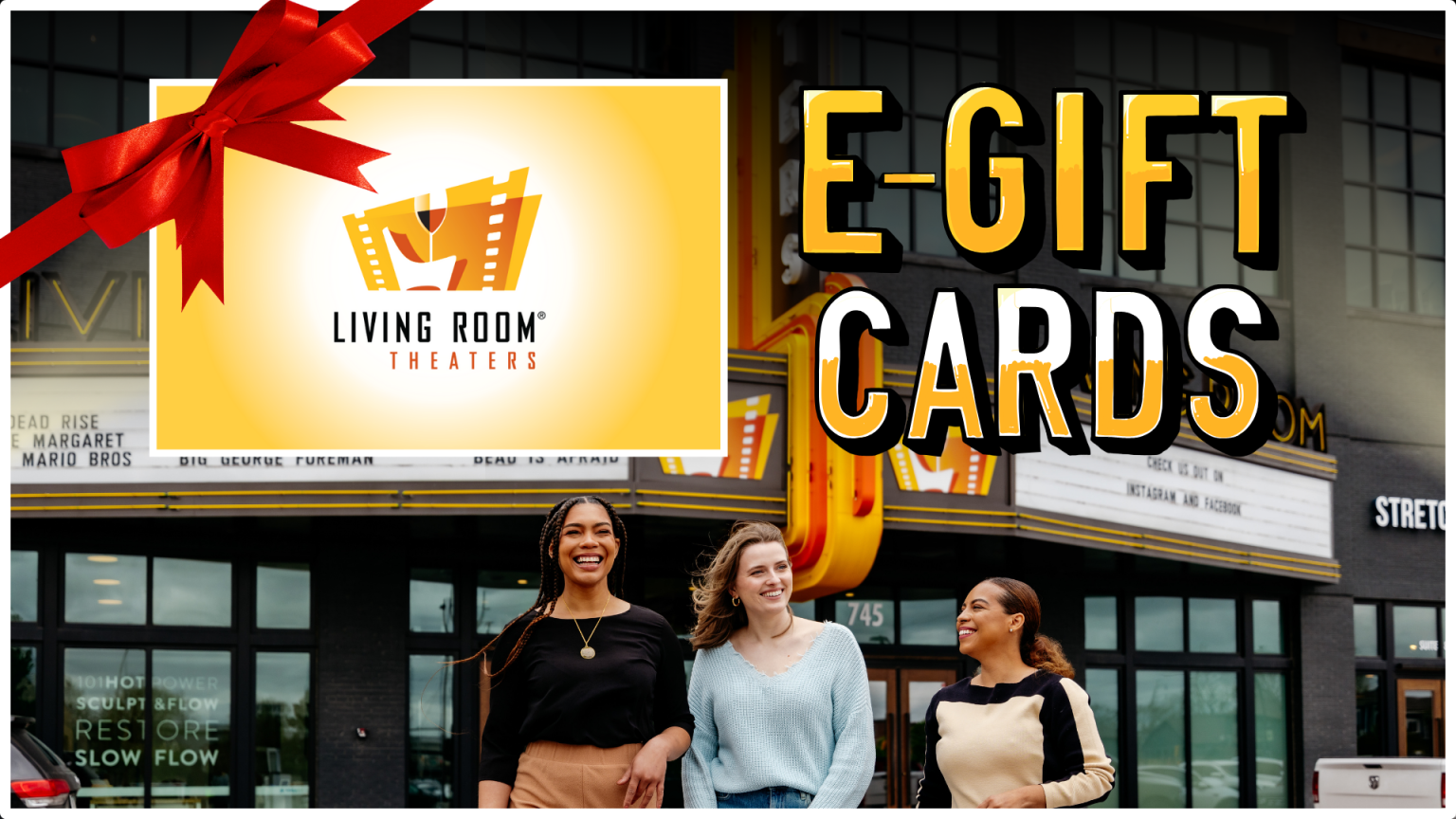 Give the gift of movies with eGiftcards! Living Room Theaters