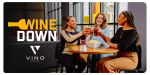 Women toasting with wine